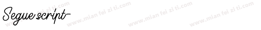 Segue script字体转换